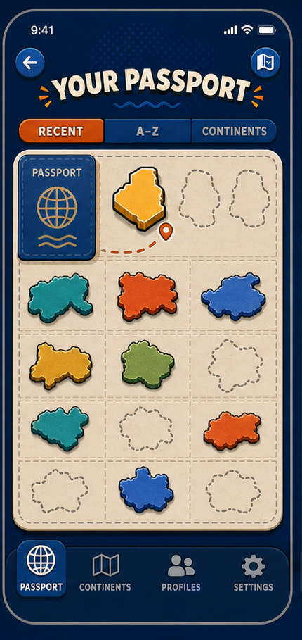 WorldHop passport collection