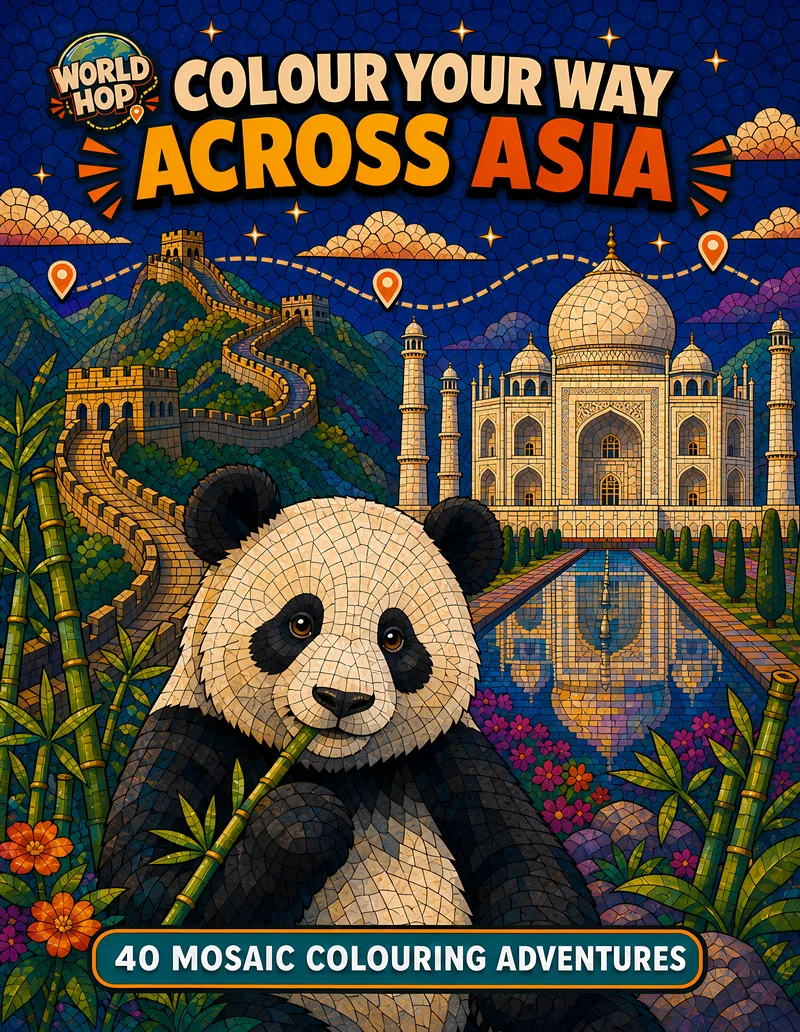 Colour Your Way Across Asia cover
