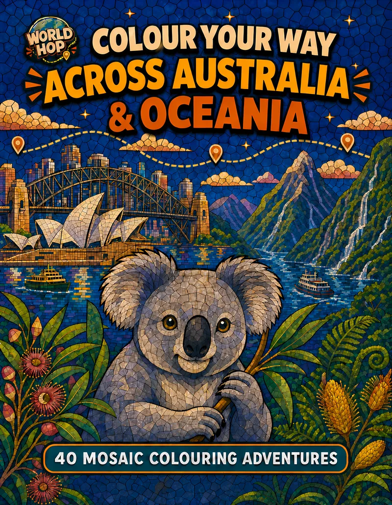 Colour Your Way Across Australia and Oceania