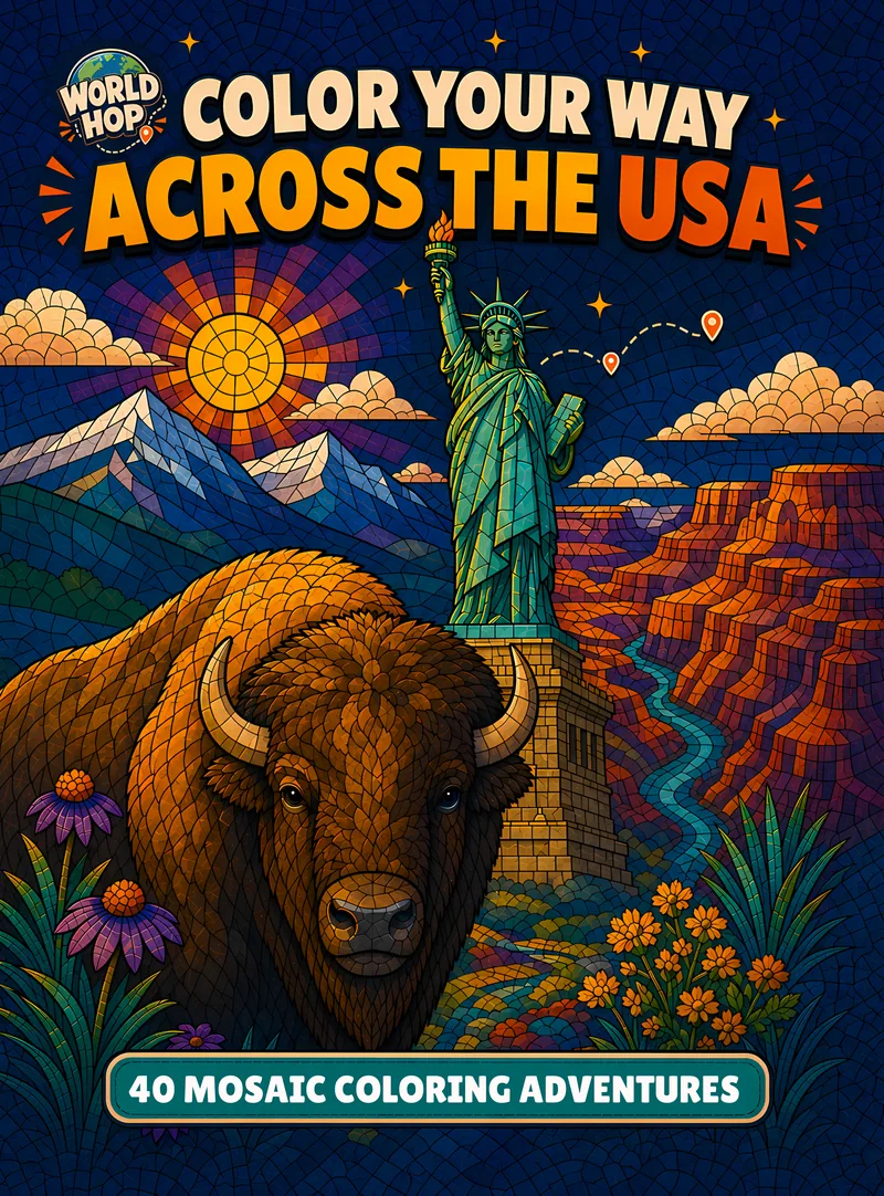Color Your Way Across the USA