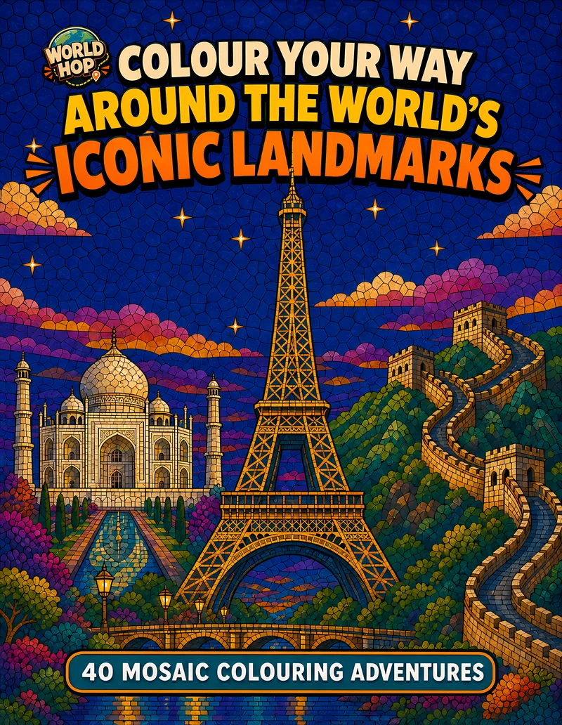 Colour Your Way Around the World's Iconic Landmarks cover